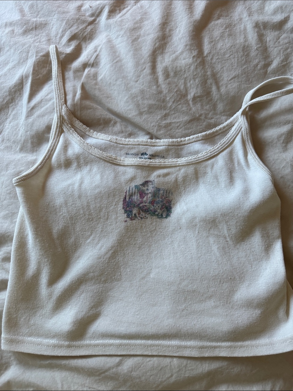 Brandy Melville Cats Cropped Tank Top